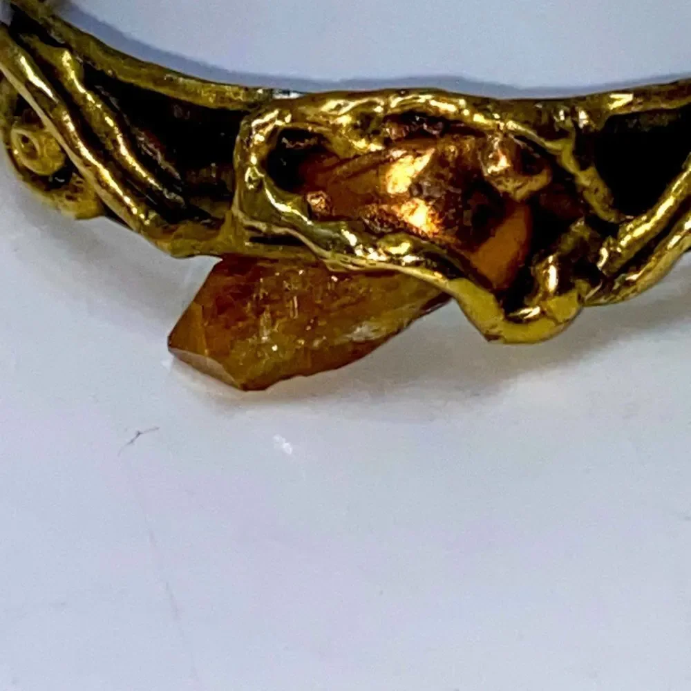 Carvalhu’s Natural Amber Cuff Bracelet - Picture 3 of 6